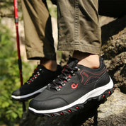 Men’s lace-up trail hiking shoes with rugged sole