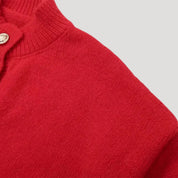 Women’s cropped knit spring button cardigan
