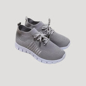 Women breathable knitted walking trainers