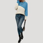 Women oversized knit pullover winter sweater