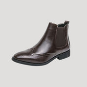 Men’s waterproof leather winter chelsea boots