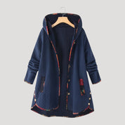 Quilt hooded coat