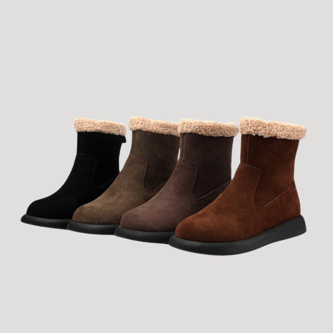 Fleece-lined winter boots