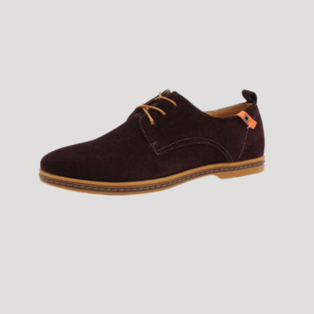 Men’s smart suede lace up derby shoes