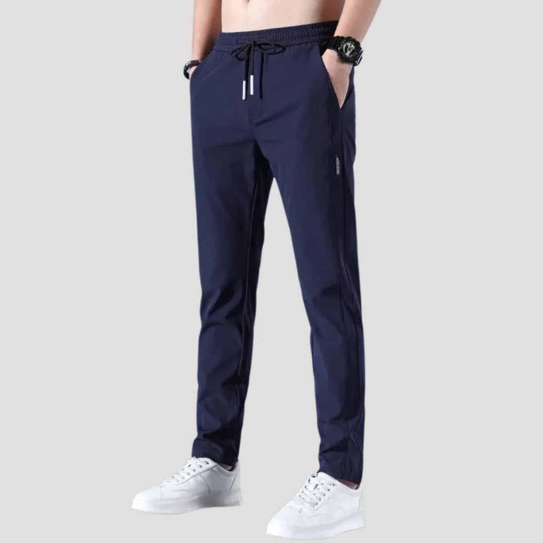 Men lightweight stretch trousers