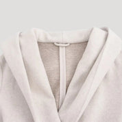 Luxurious hooded wool coat