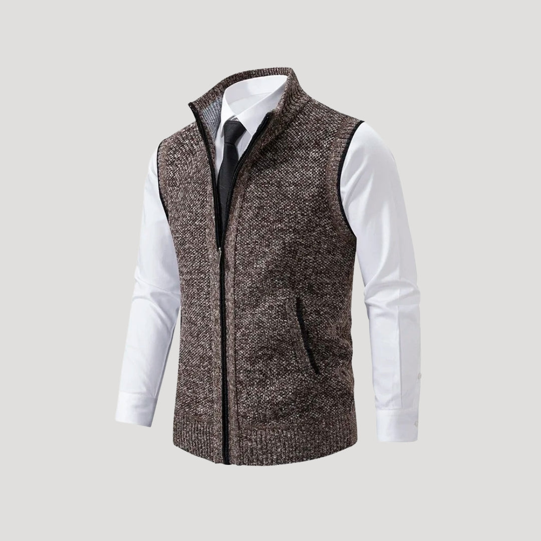 Men's knit vest – sleeveless lightweight sweater