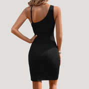 Elegant ruched bodycon dress