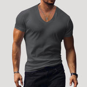 Men’s v neck fitted short sleeve t shirt