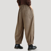 Corduroy wide-leg pants