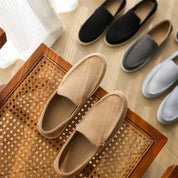 Men's suede slip on loafers – smart casual shoes