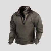 Warm fleece half-zip jumper