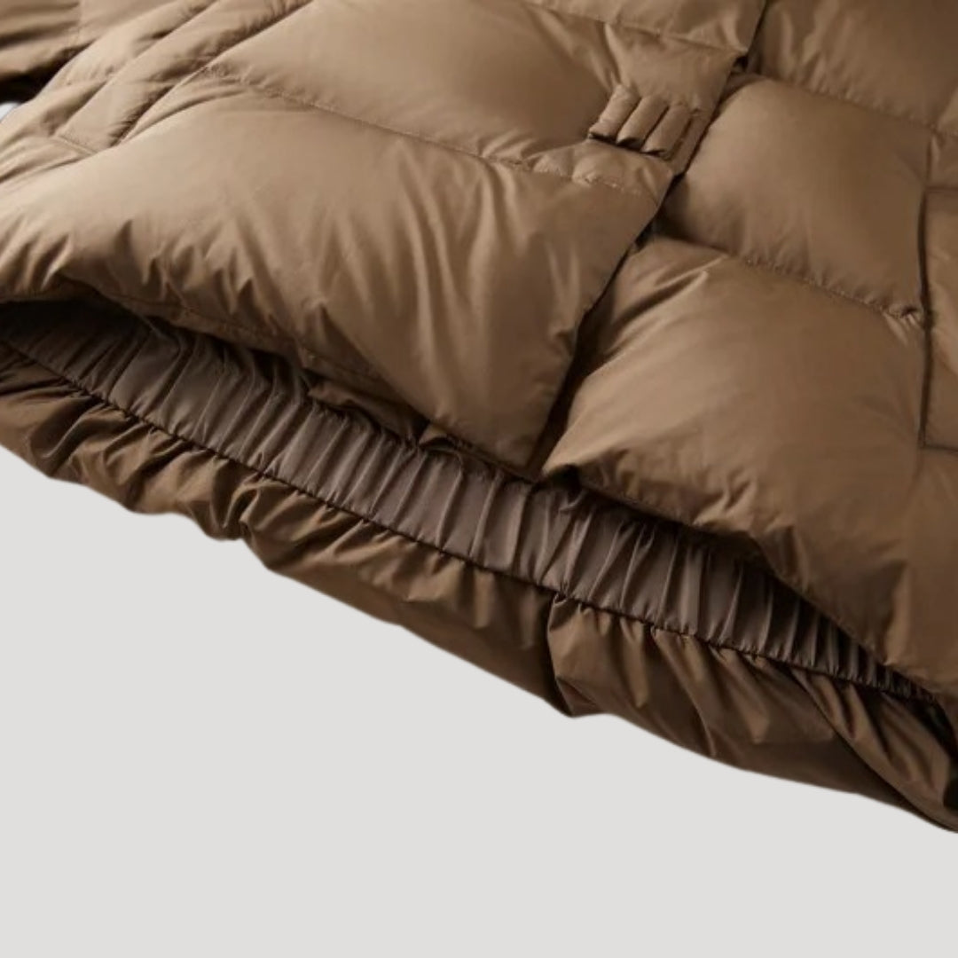 Women’s cropped puffer jacket quilted padded winter coat