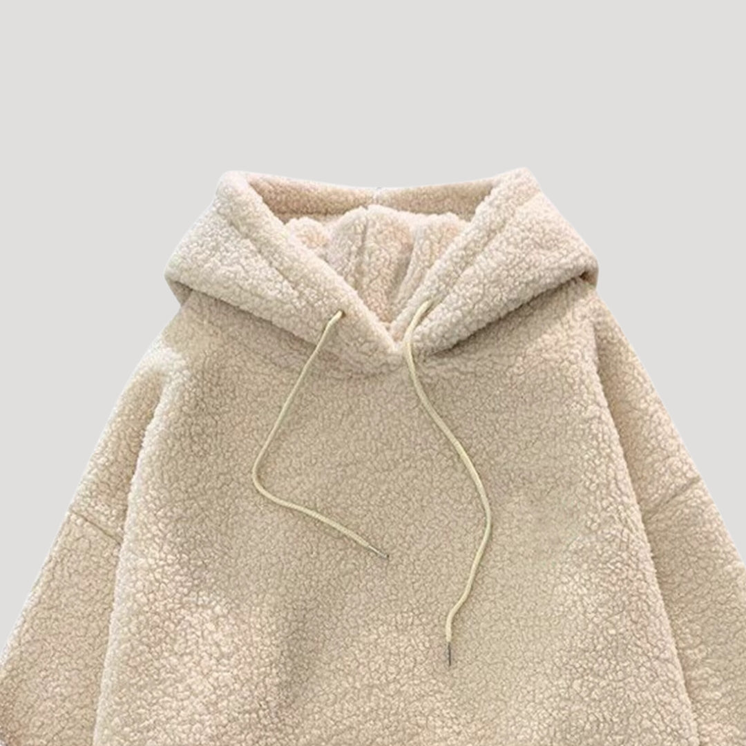 Women fluffy oversized hoodie