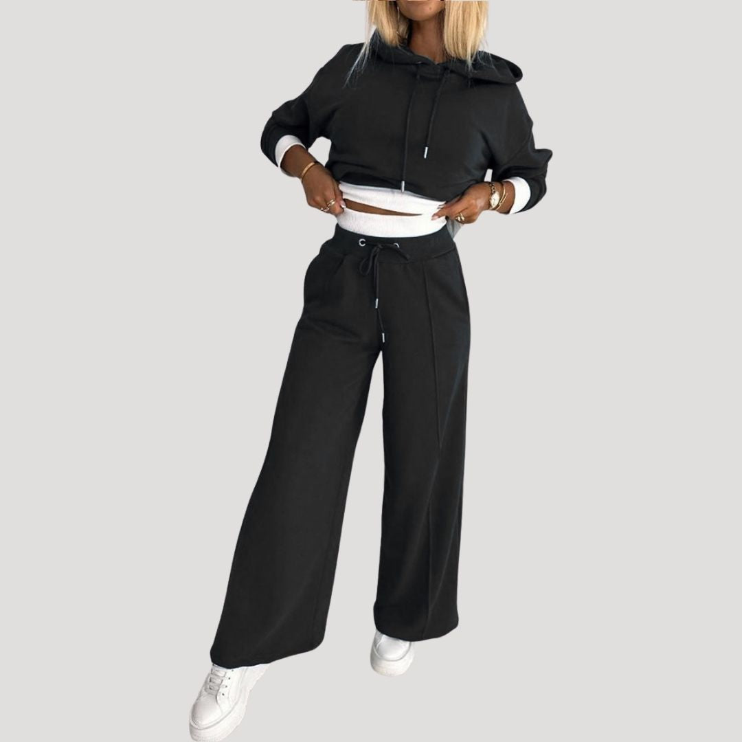 Women’s fleece lined oversized hoodie and jogger set