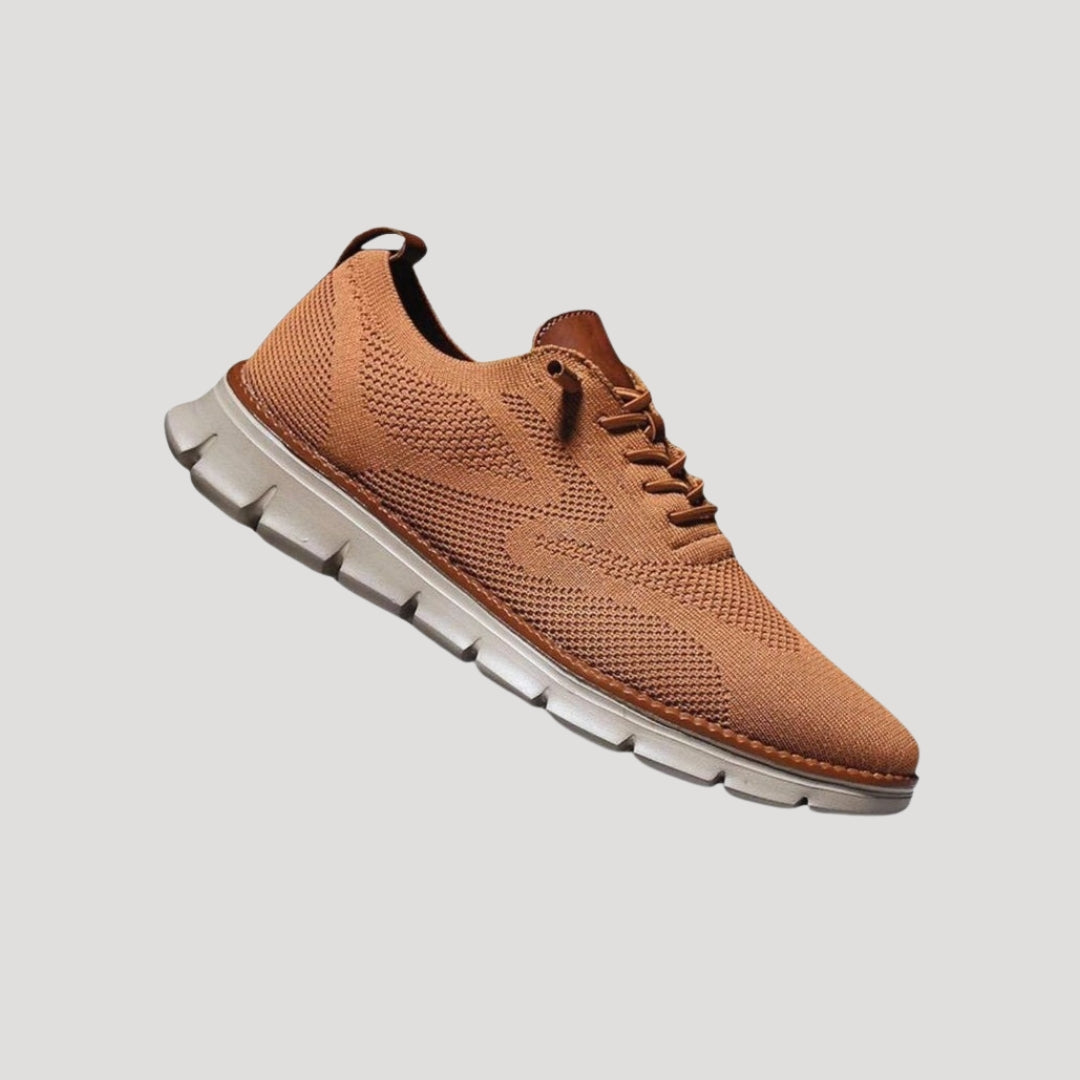 Men’s knit lace up casual breathable trainers