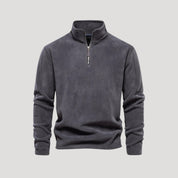 Essential zip-up fleece pullover