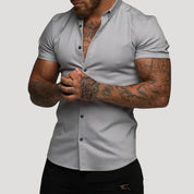 Men’s slim fit short sleeve summer shirt