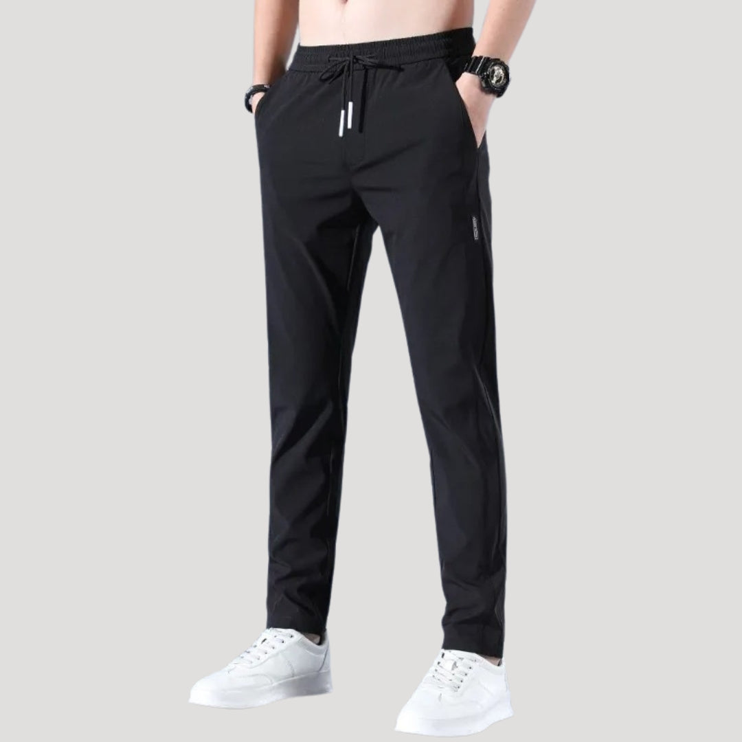 Men lightweight stretch trousers