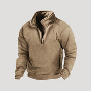 Warm fleece half-zip jumper