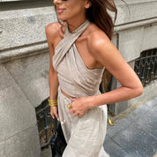 Women’s summer outfit linen co ord set