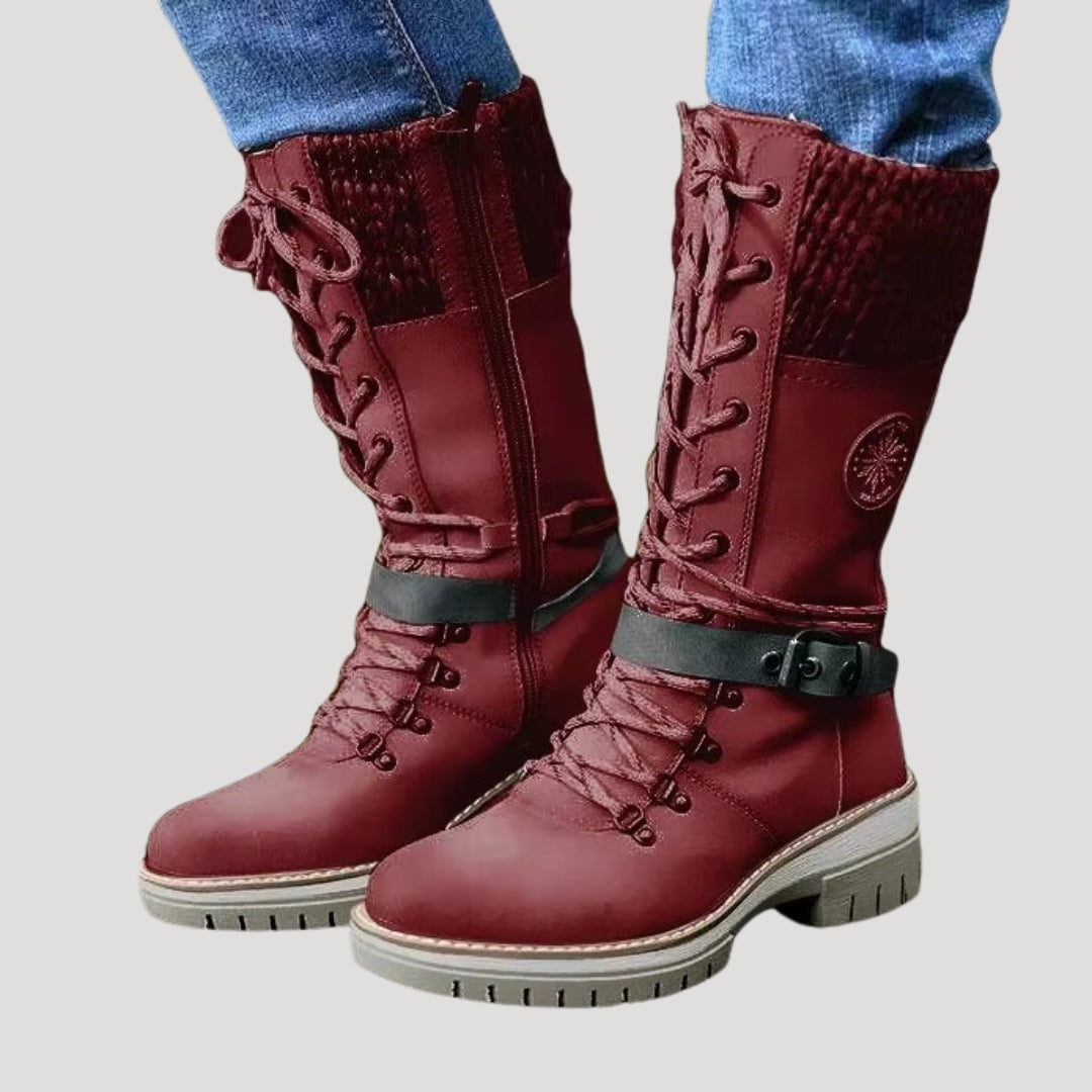 Women lace-up winter boots