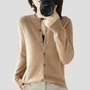 Women’s wool knit button warm winter cardigan