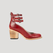 Women’s mid block heel closed toe shoes