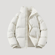 Fleece-lined puffer jacket