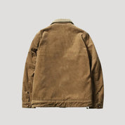 Men corduroy sherpa-lined jacket