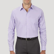 Men’s long sleeve formal button front work shirt