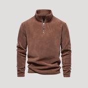 Essential zip-up fleece pullover