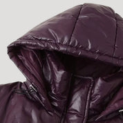 Women glossy padded winter coat