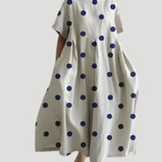 Women’s floral printed short sleeve midi dress