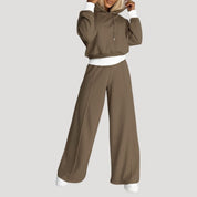 Women’s fleece lined oversized hoodie and jogger set