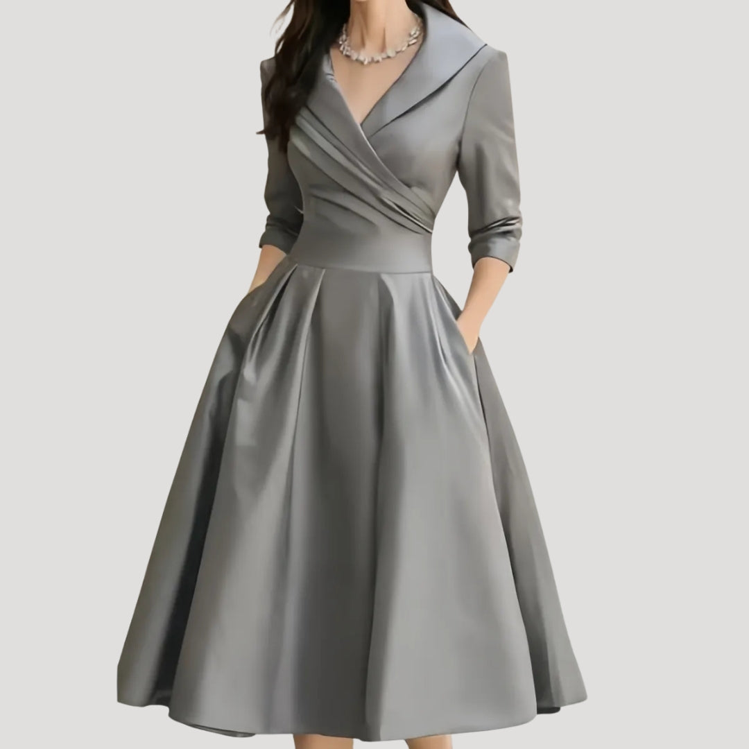 Women’s long sleeve midi formal party dress
