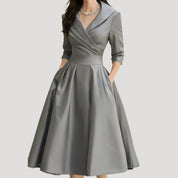 Women’s long sleeve midi formal party dress