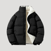 Fleece-lined puffer jacket