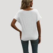 Women’s cotton v neck t shirt – casual