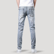 Distressed slim fit jeans