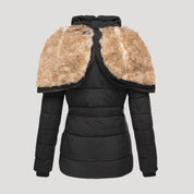 Women's fur-lined puffer coat