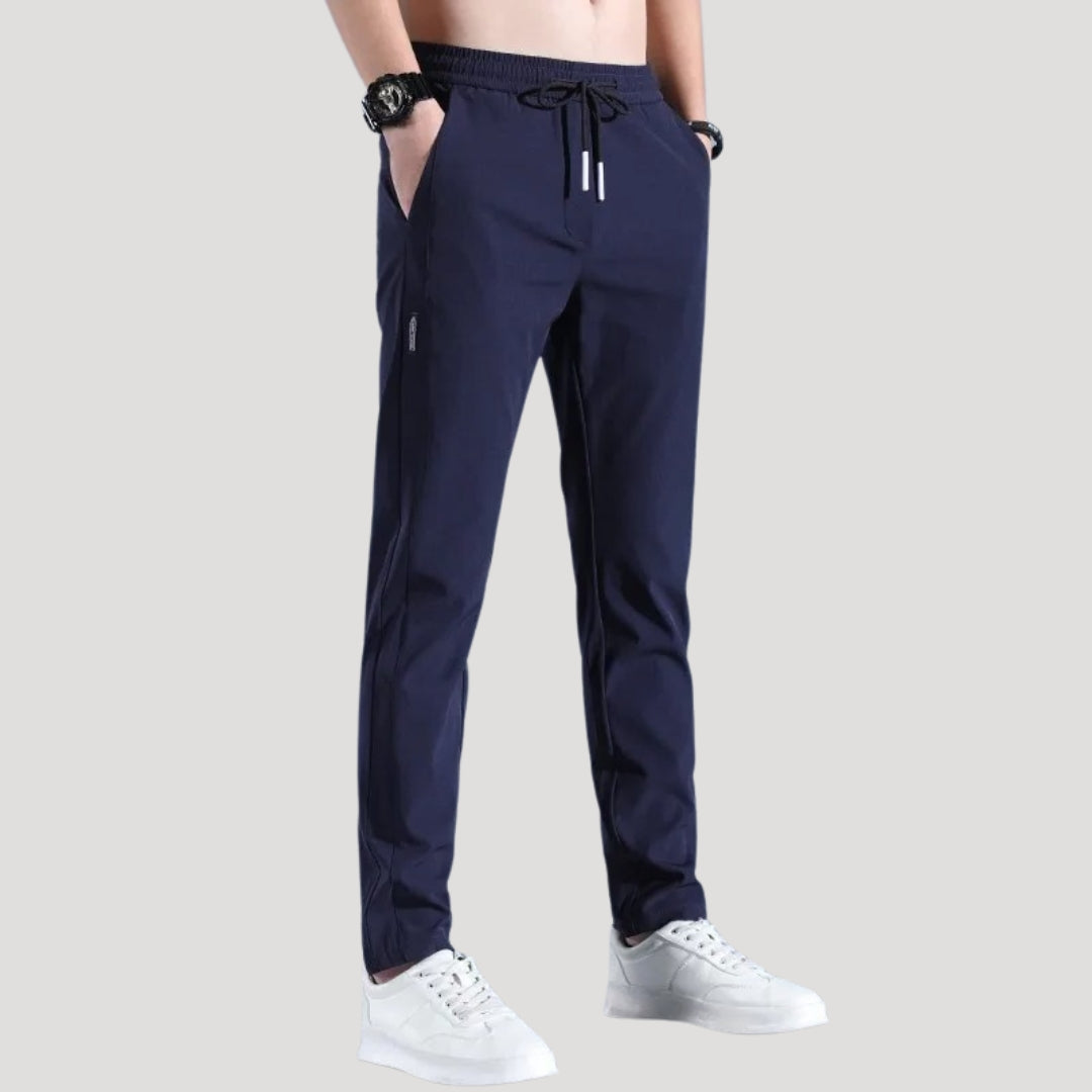 Men lightweight stretch trousers