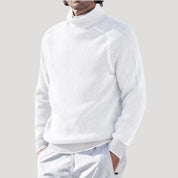 Men’s ribbed knit turtleneck high neck winter jumper