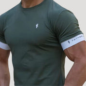 Men's spring casual outdoor sports fashion fitness t-shirt