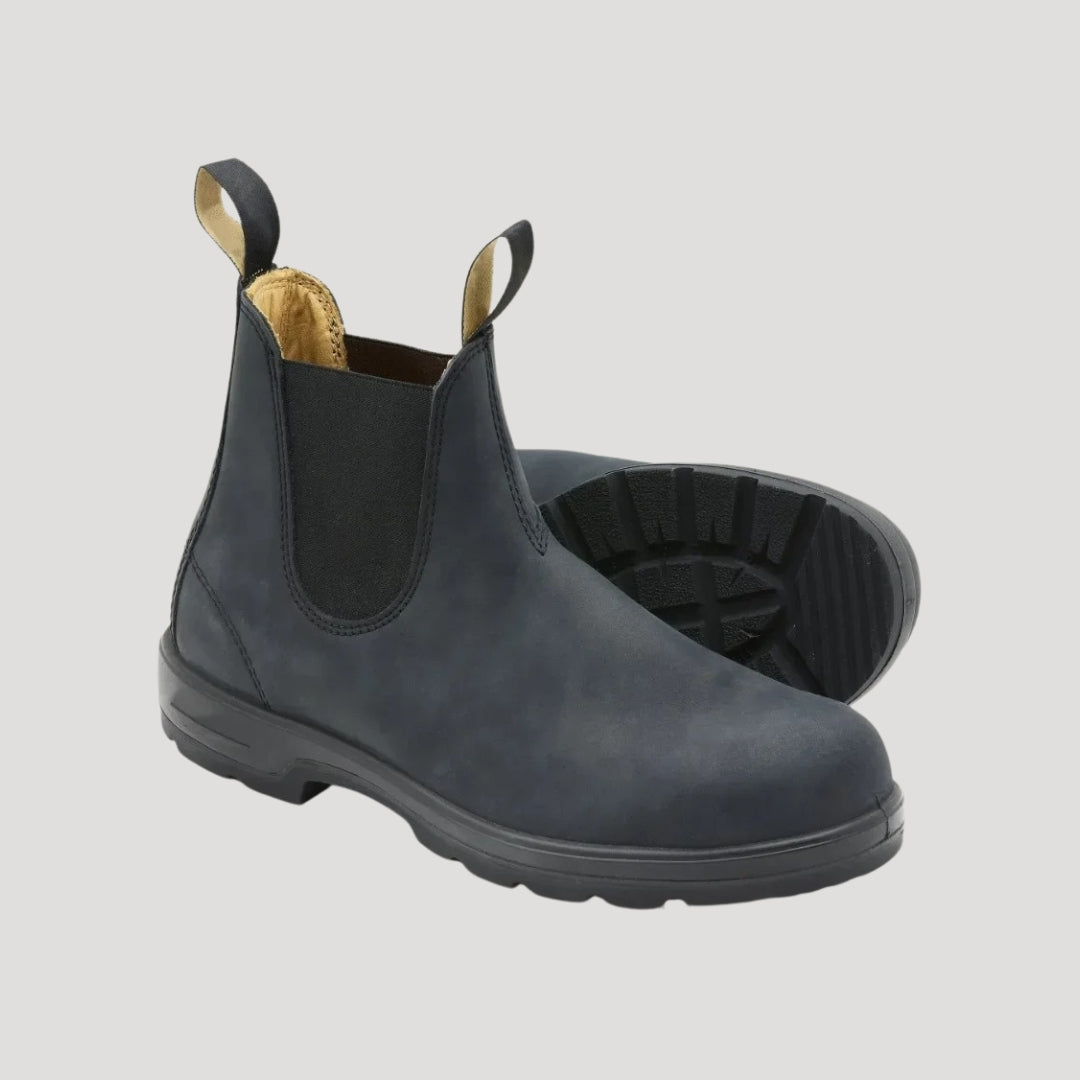 Men durable leather Chelsea boots