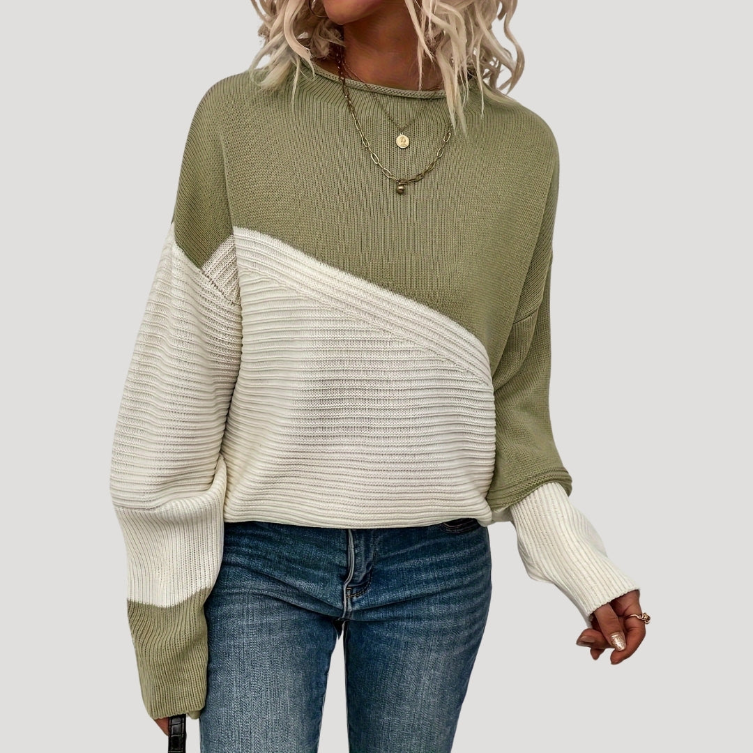 Women oversized knit pullover winter sweater