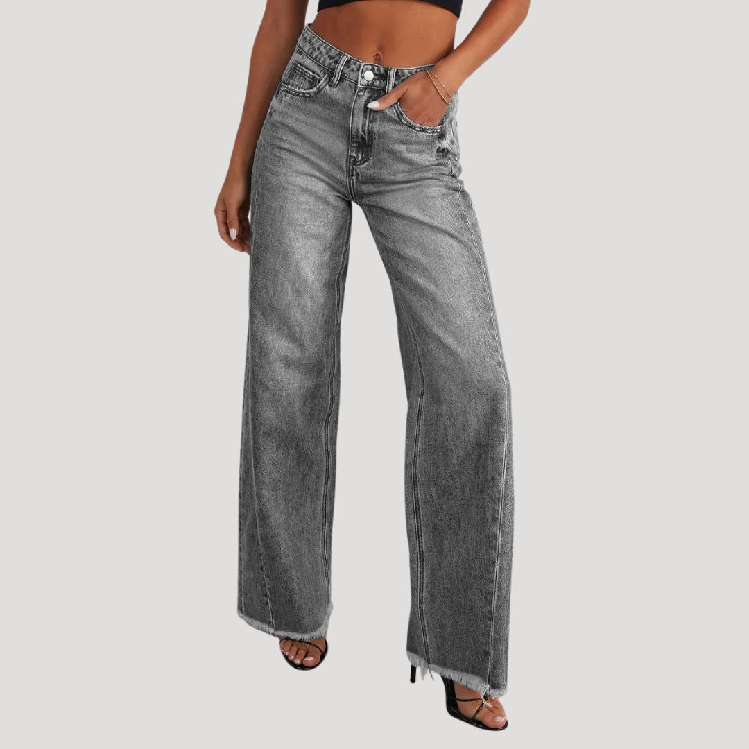 High-rise wide-leg jeans