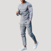 Men’s slim fit tracksuit jogger co ord set