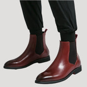 Men’s waterproof leather winter chelsea boots