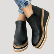 Women platform wedge ankle boots